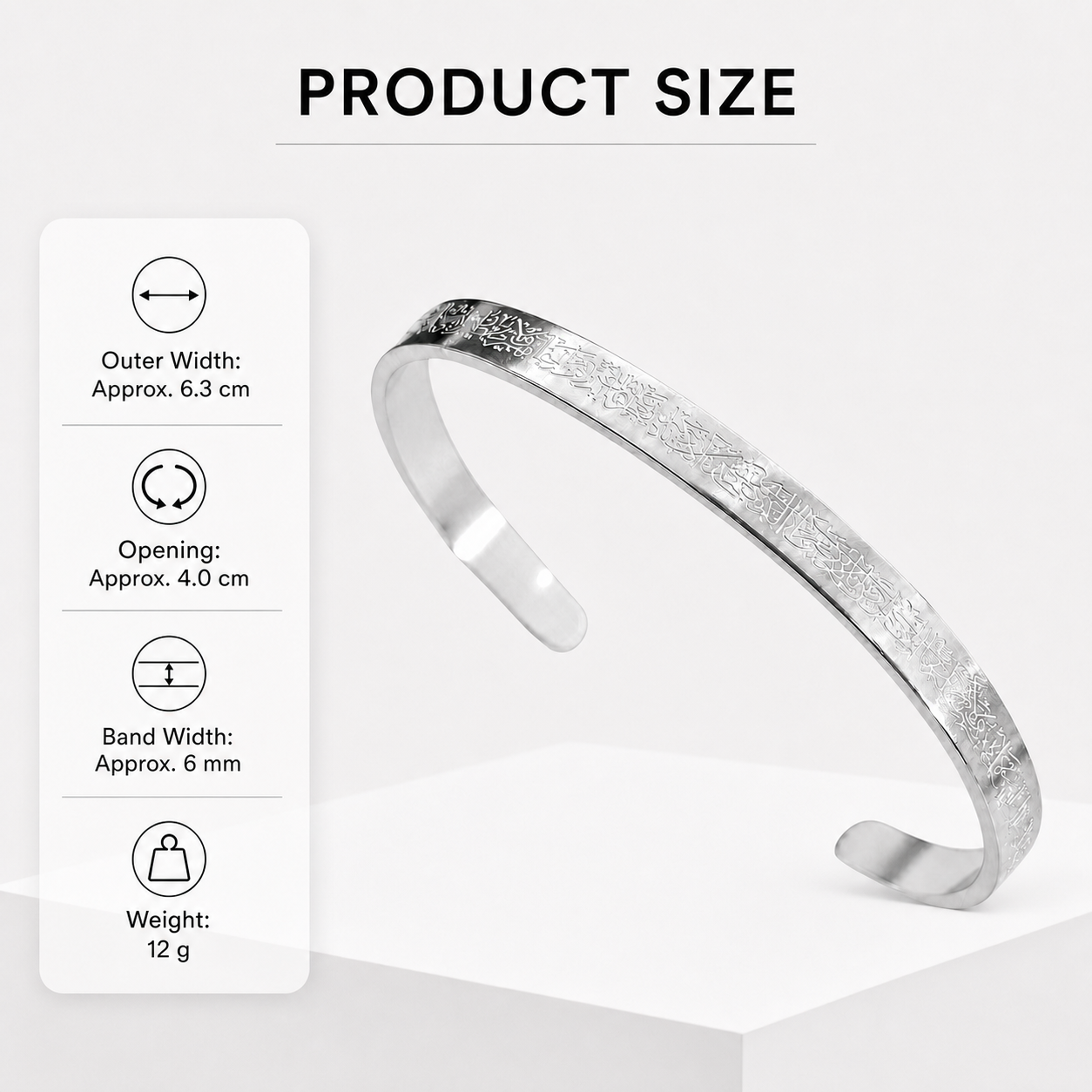 Half Cuff Bracelet - Silver, image 3