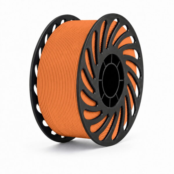 PETG HF first colour on the corrected filament spool against a white background