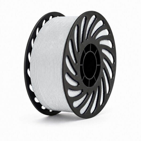 PETG Metal first colour on the corrected filament spool against a white background