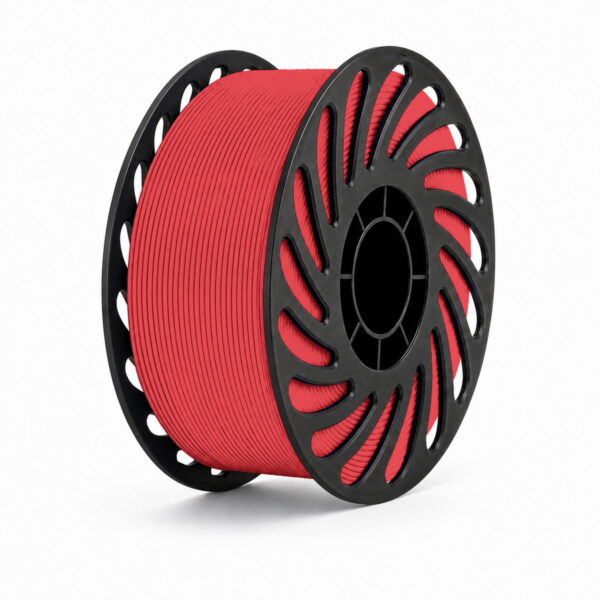 PLA + first colour on the corrected filament spool against a white background