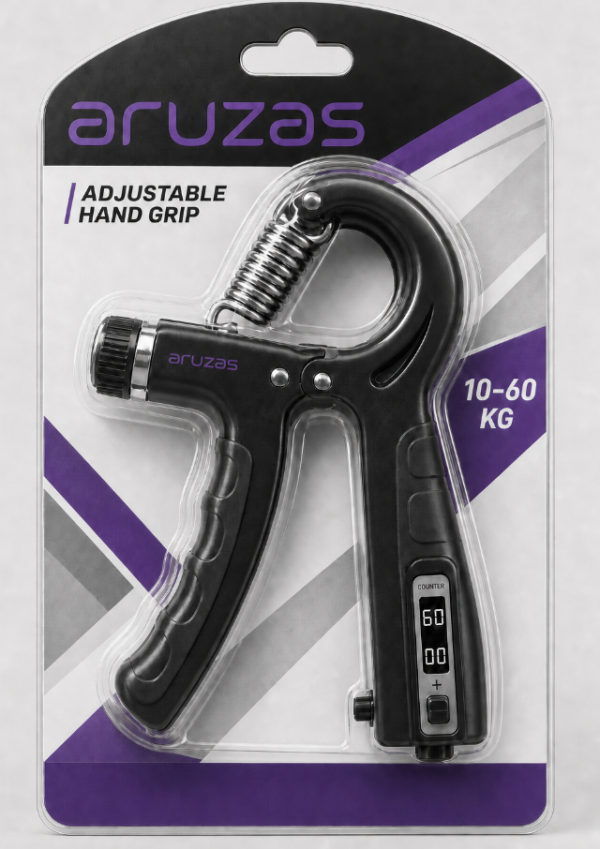 Aruzas Adjustable Hand Grip 10–60 KG branded packaging